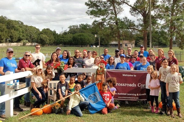 The Crossroads Corral team with The Wounded Warrior Project and The Mission Continues.